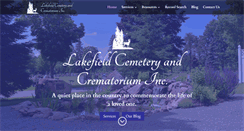 Desktop Screenshot of lakefieldcemetery.com